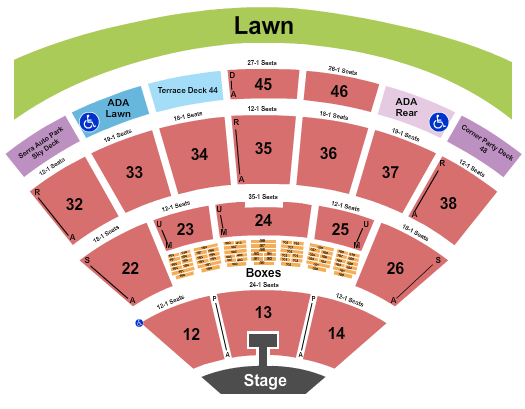 Blossom Music Center Motley Crue Seating Chart